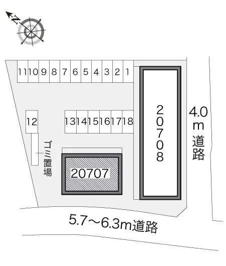 ★手数料０円★太宰府市梅ケ丘１丁目　月極駐車場（LP）